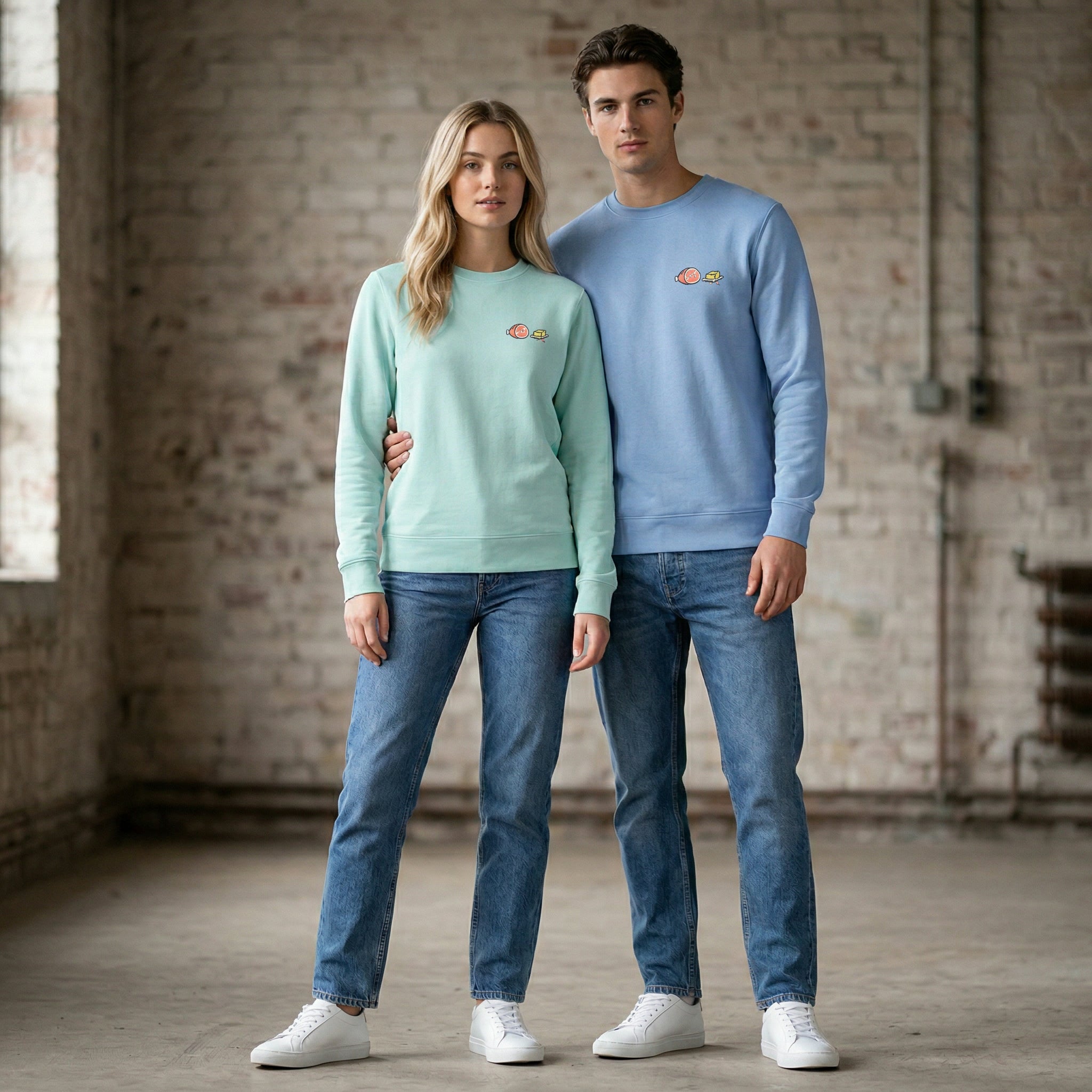 Sweat-shirt col rond unisexe - Collection Jambon Beurre