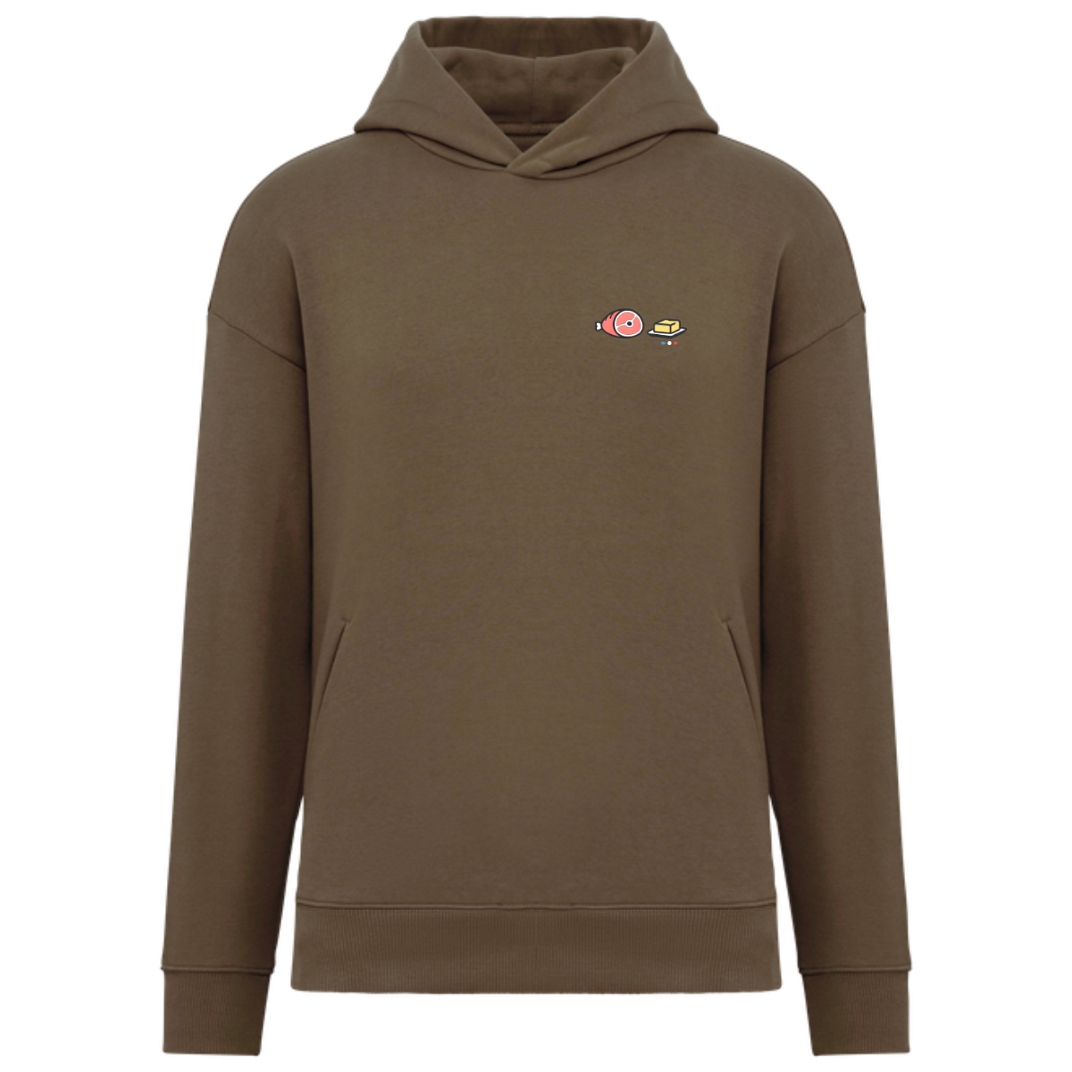 Sweat à capuche oversize unisexe - Collection Jambon Beurre