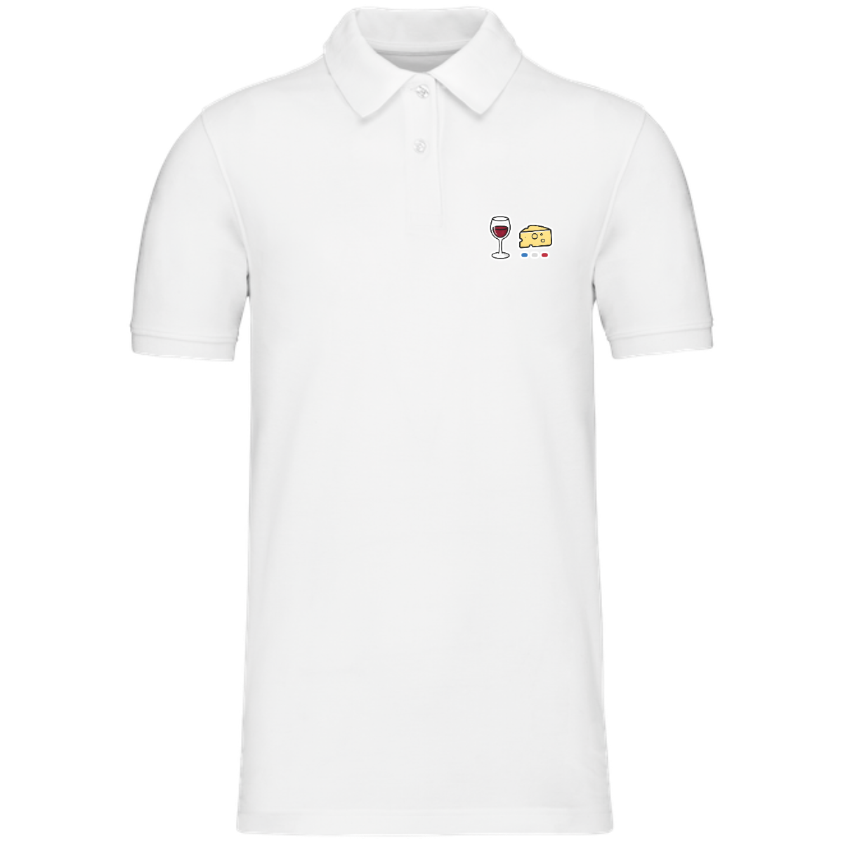 Polo homme Bio - Collection Vin Fromage