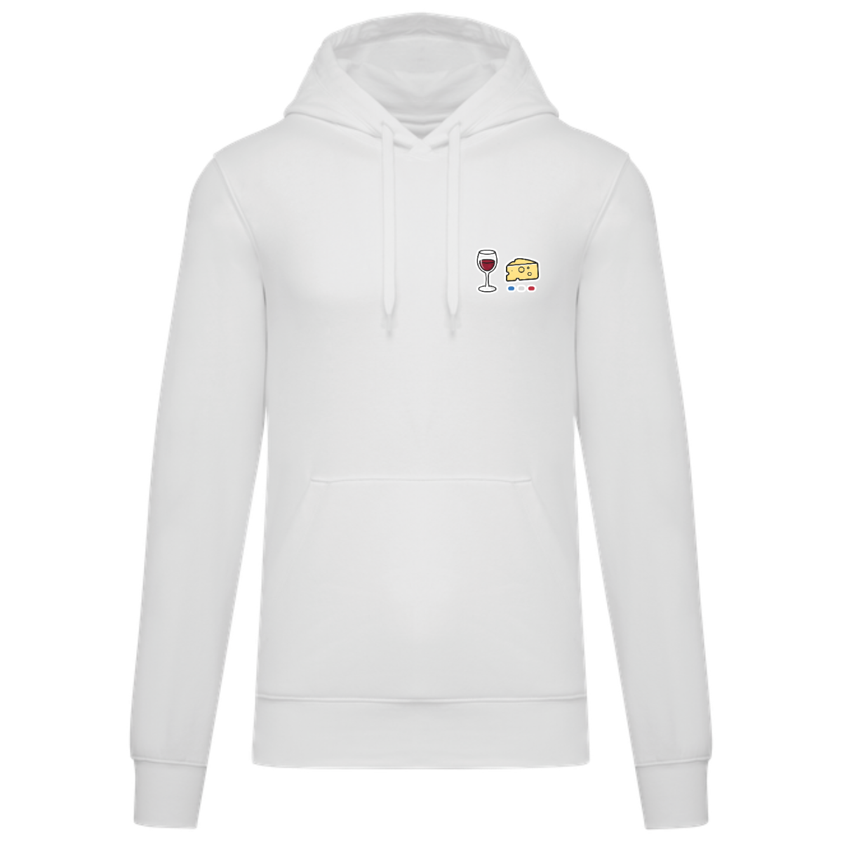 Sweat à capuche Homme - Collection Vin Fromage