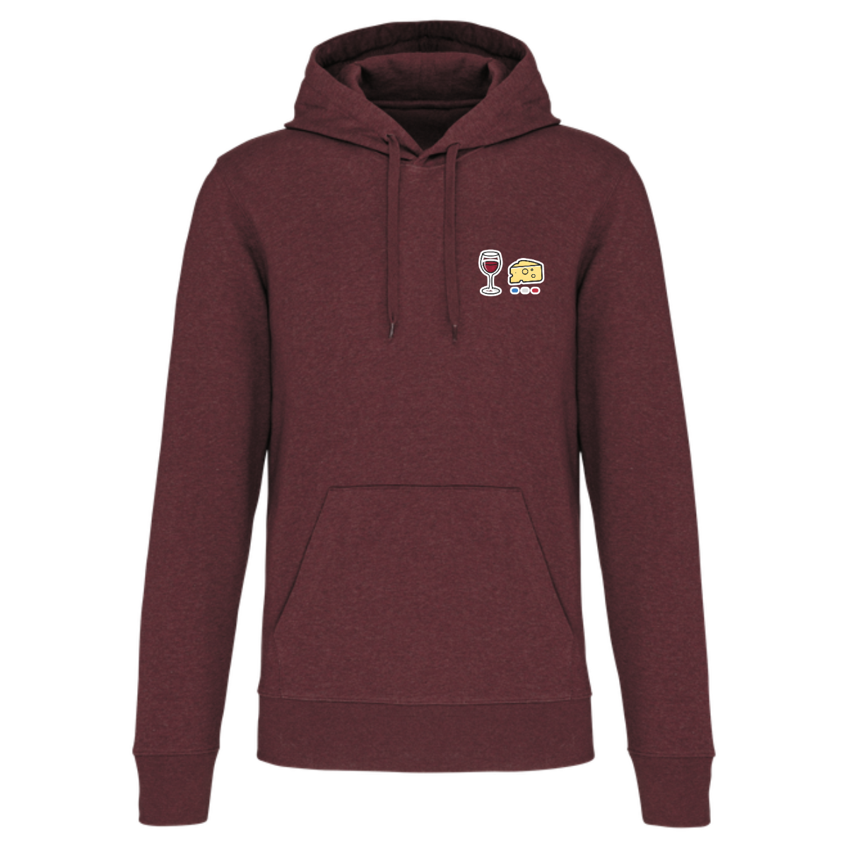 Sweat à capuche Homme - Collection Vin Fromage