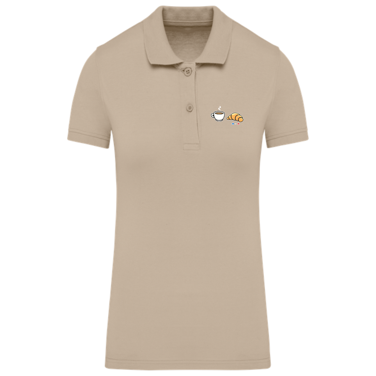 Polo Femme Bio - Collection Café Croissant