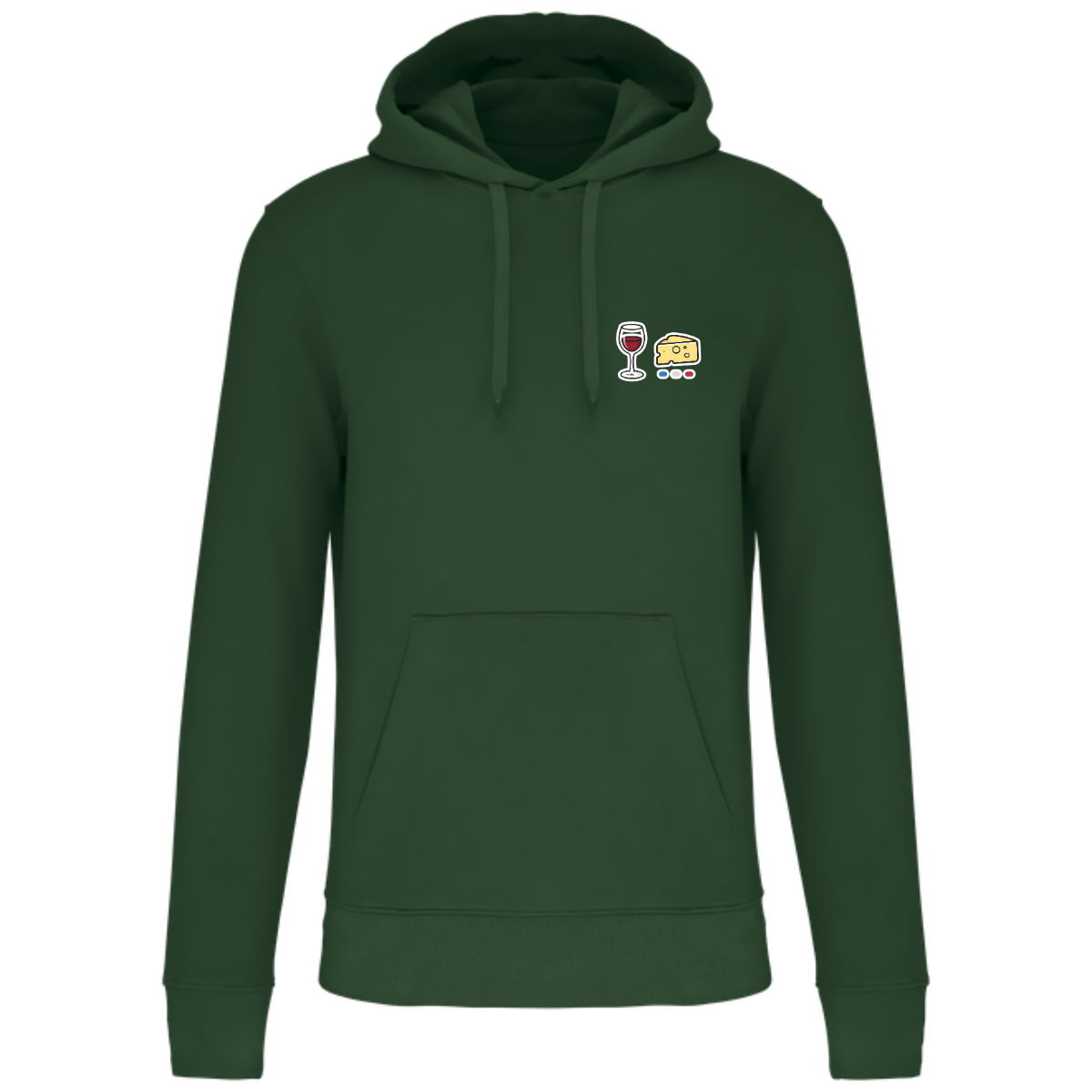 Sweat à capuche Homme - Collection Vin Fromage