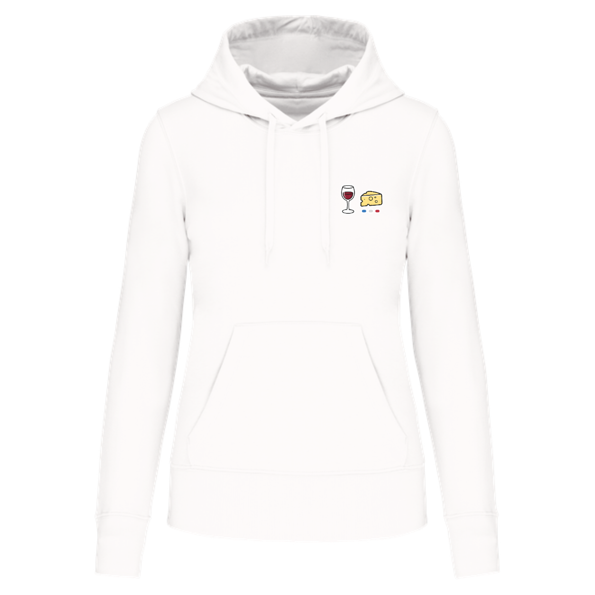 Sweat à capuche Femme - Collection Vin Fromage
