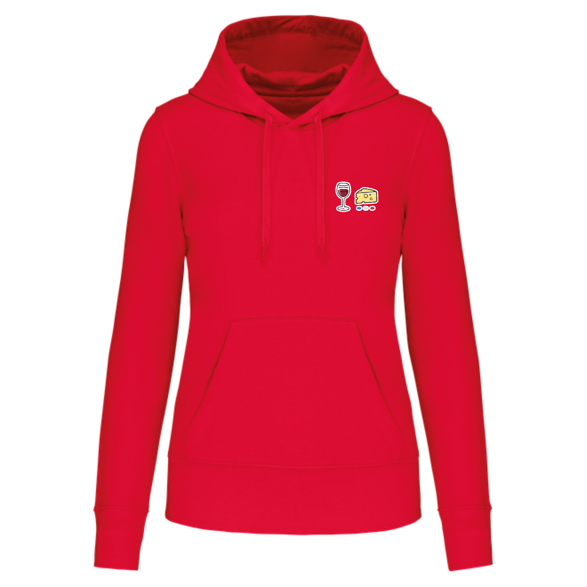 Sweat à capuche Femme - Collection Vin Fromage