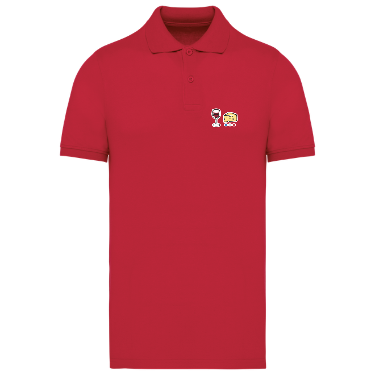 Polo homme Bio - Collection Vin Fromage