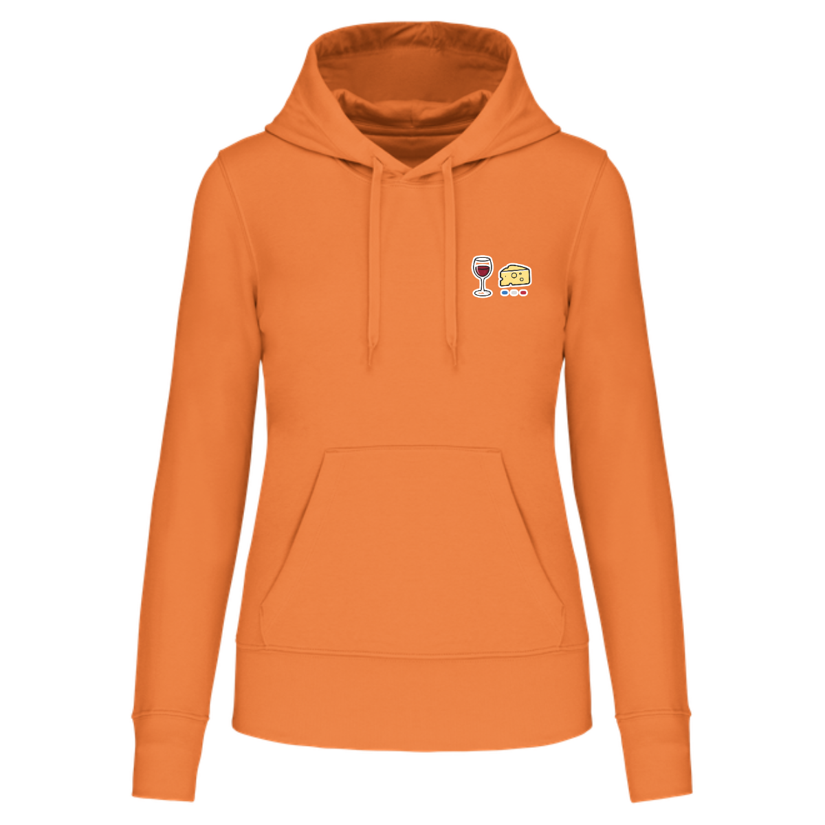 Sweat à capuche Femme - Collection Vin Fromage