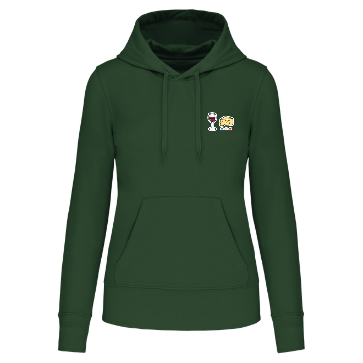 Sweat à capuche Femme - Collection Vin Fromage