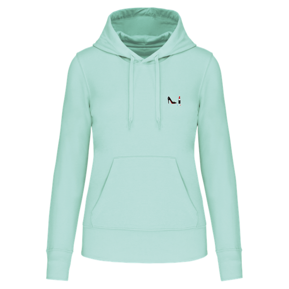Sweat à Capuche Femme Bio - Collection Rouge