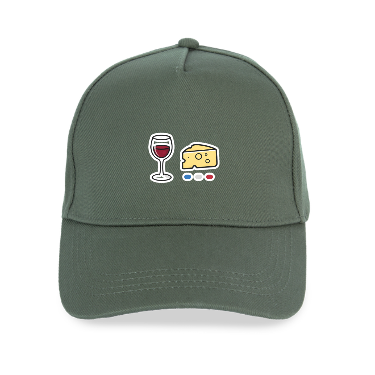Casquette unisexe éco responsable - Collection Vin Fromage