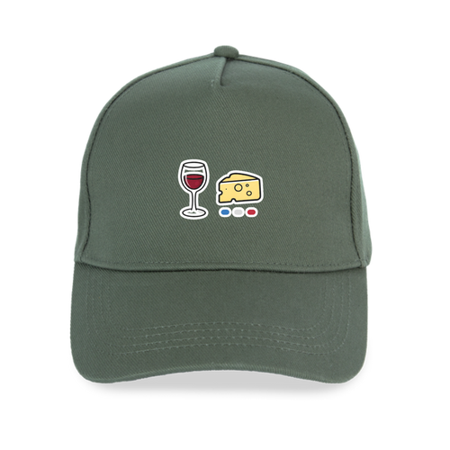 Casquette unisexe éco responsable - Collection Vin Fromage
