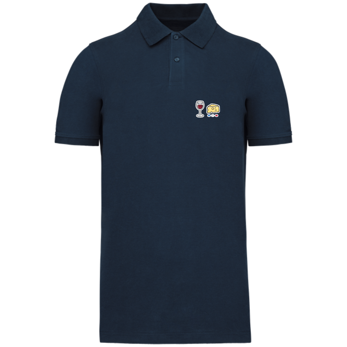 Polo homme Bio - Collection Vin Fromage