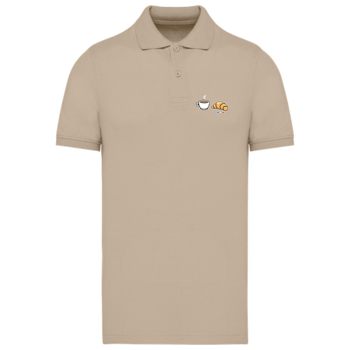 Polo Homme Bio - Collection Café Croissant