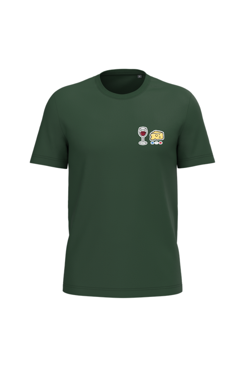 T-shirt Bio Homme - Collection Vin Fromage