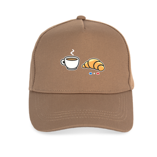 Casquette Unisexe Bio - Collection Café Croissant
