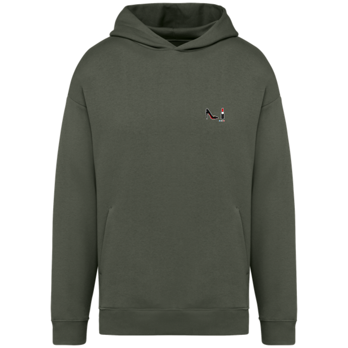 Hoodie Oversize Unisexe Bio - Collection Rouge
