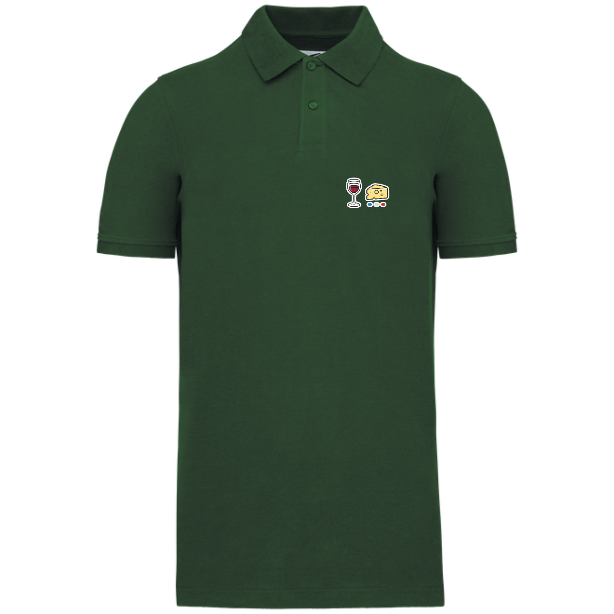 Polo homme Bio - Collection Vin Fromage
