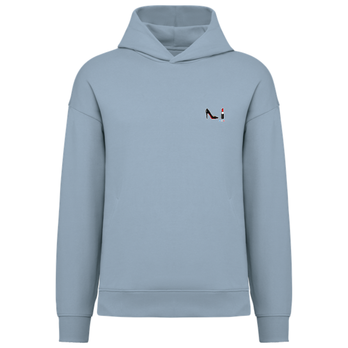 Hoodie Oversize Unisexe Bio - Collection Rouge