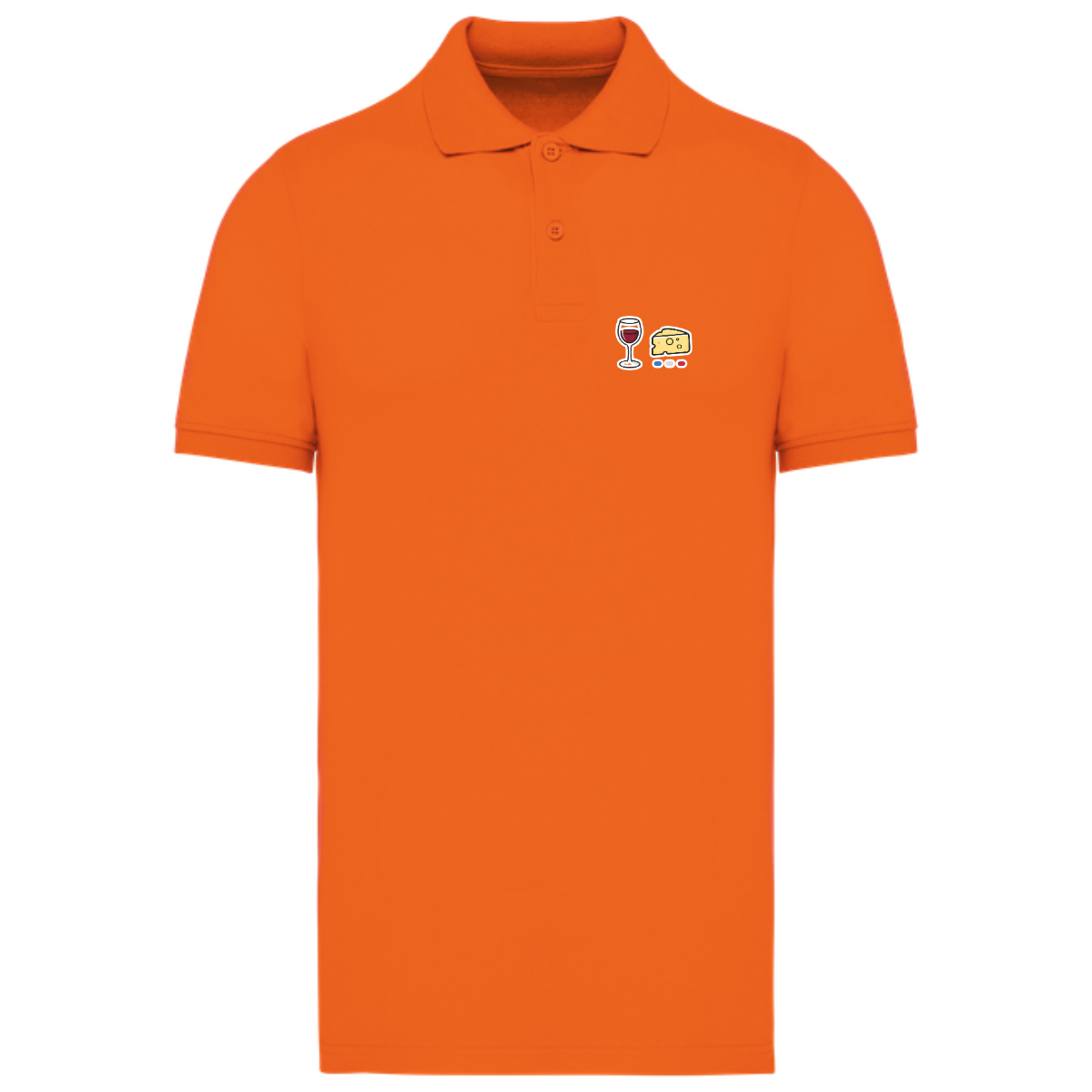 Polo homme Bio - Collection Vin Fromage