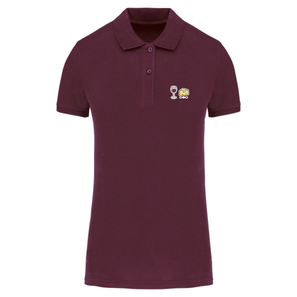 Polo femme Bio - Collection Vin Fromage