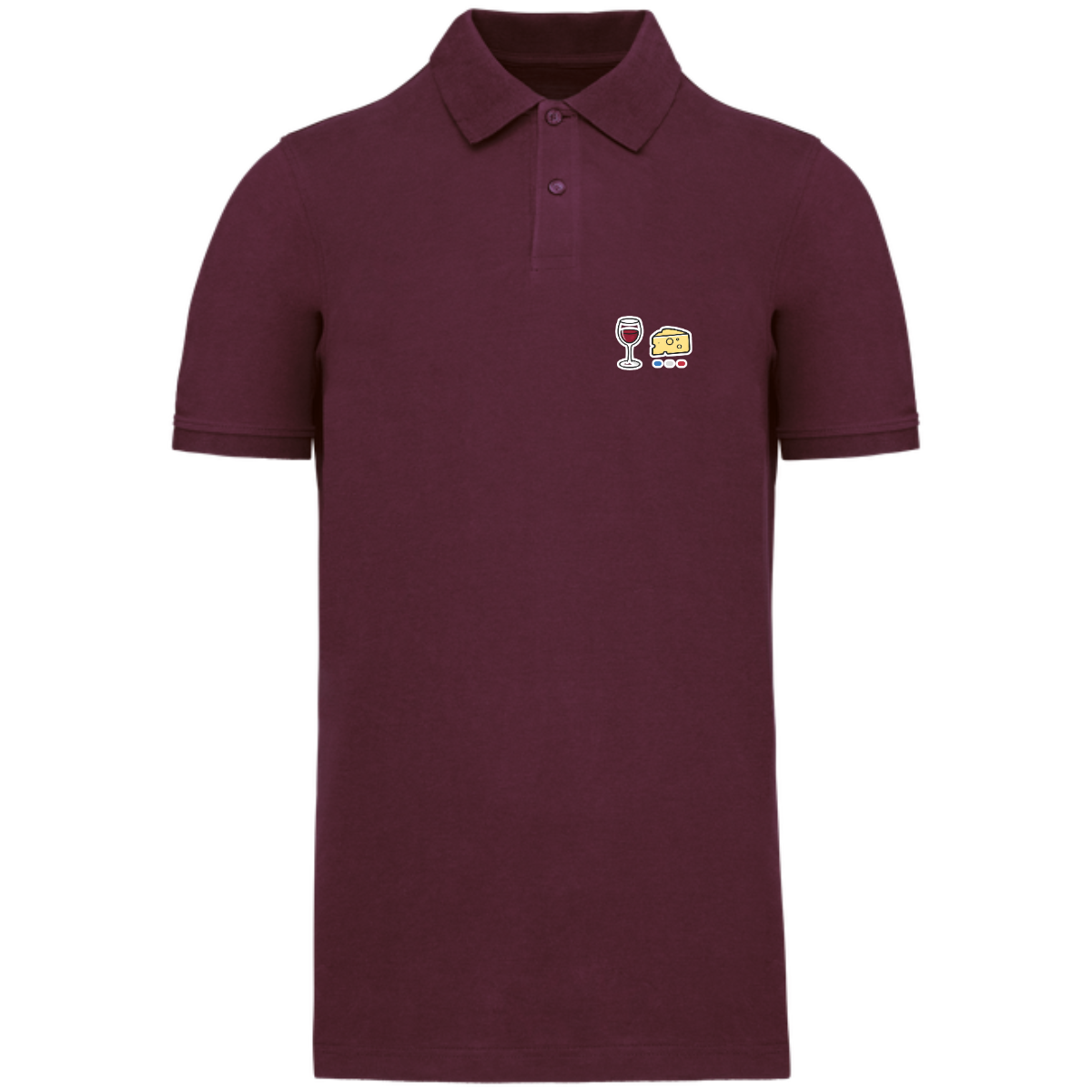 Polo homme Bio - Collection Vin Fromage