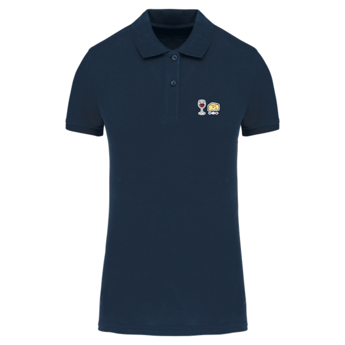 Polo femme Bio - Collection Vin Fromage