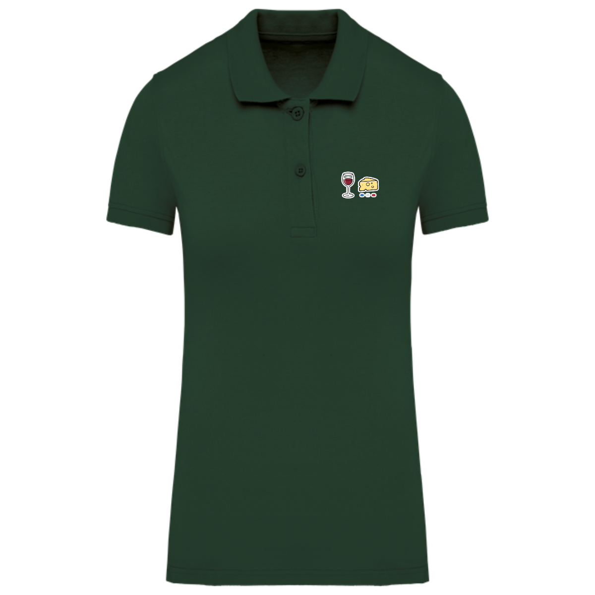 Polo femme Bio - Collection Vin Fromage