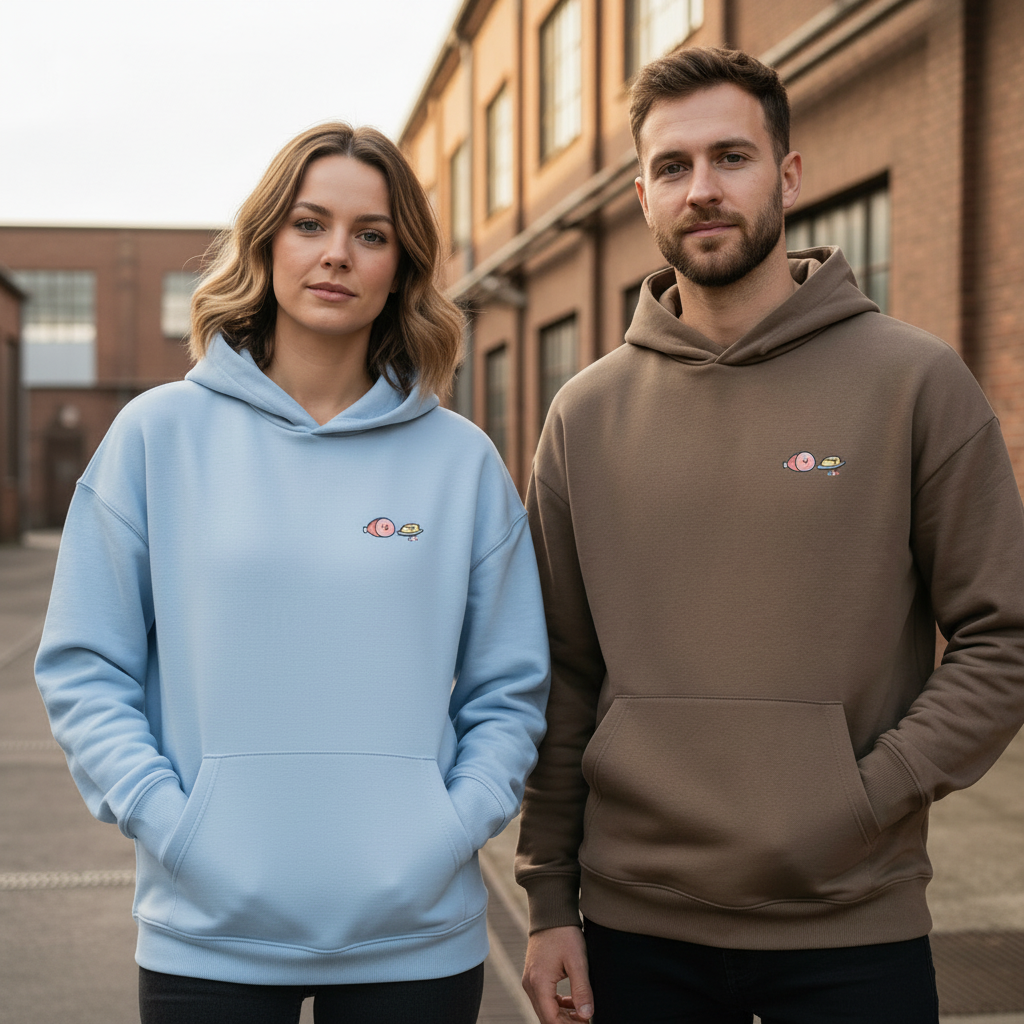 Sweat à capuche oversize unisexe - Collection Jambon Beurre
