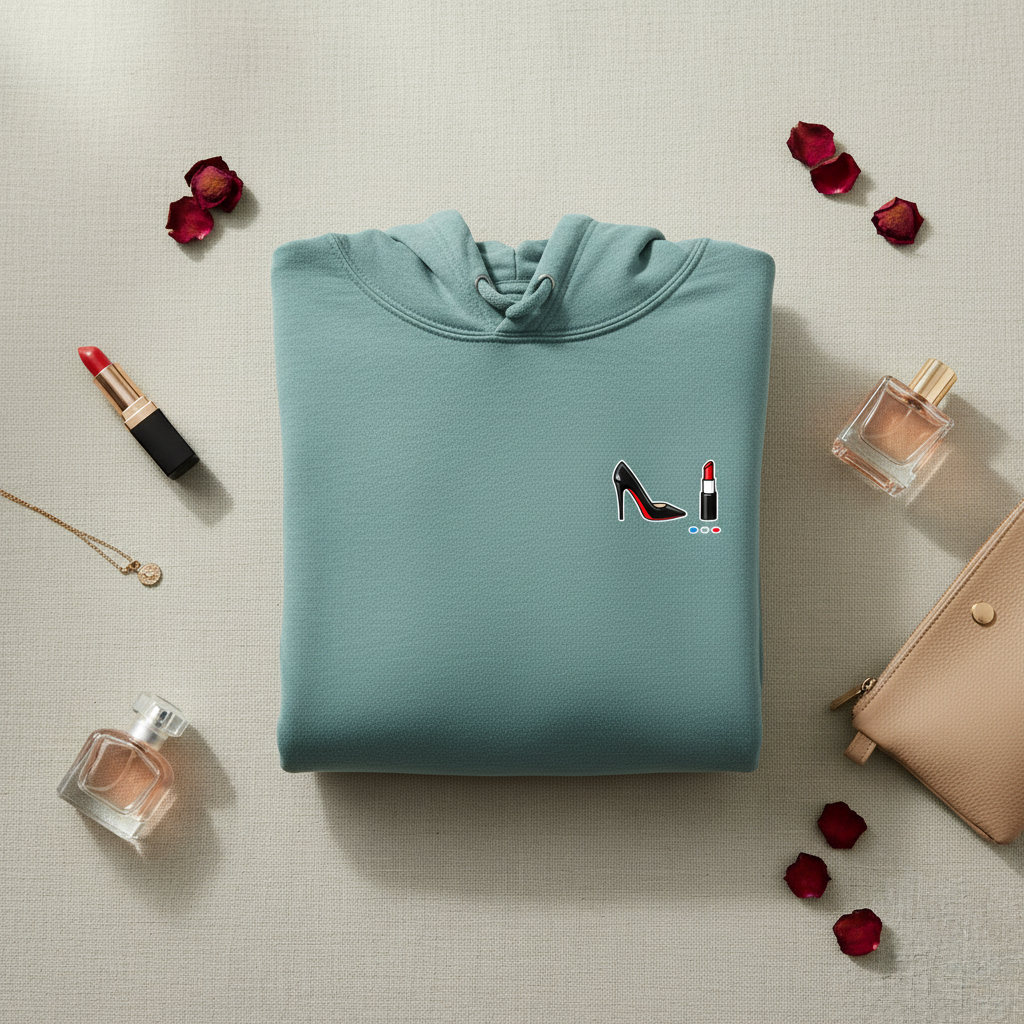 Flatlay Hoodie Oversize Agua
