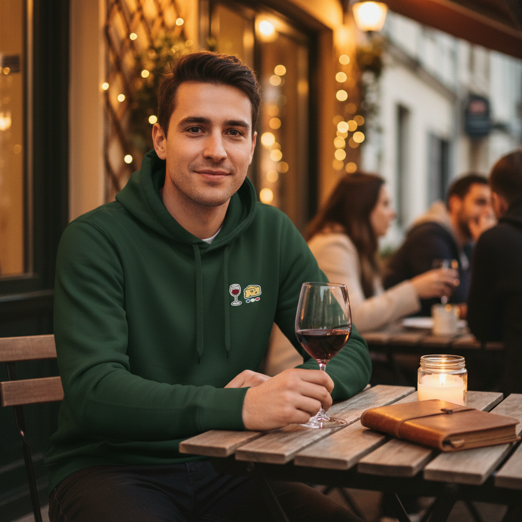 Hoodie homme terrasse