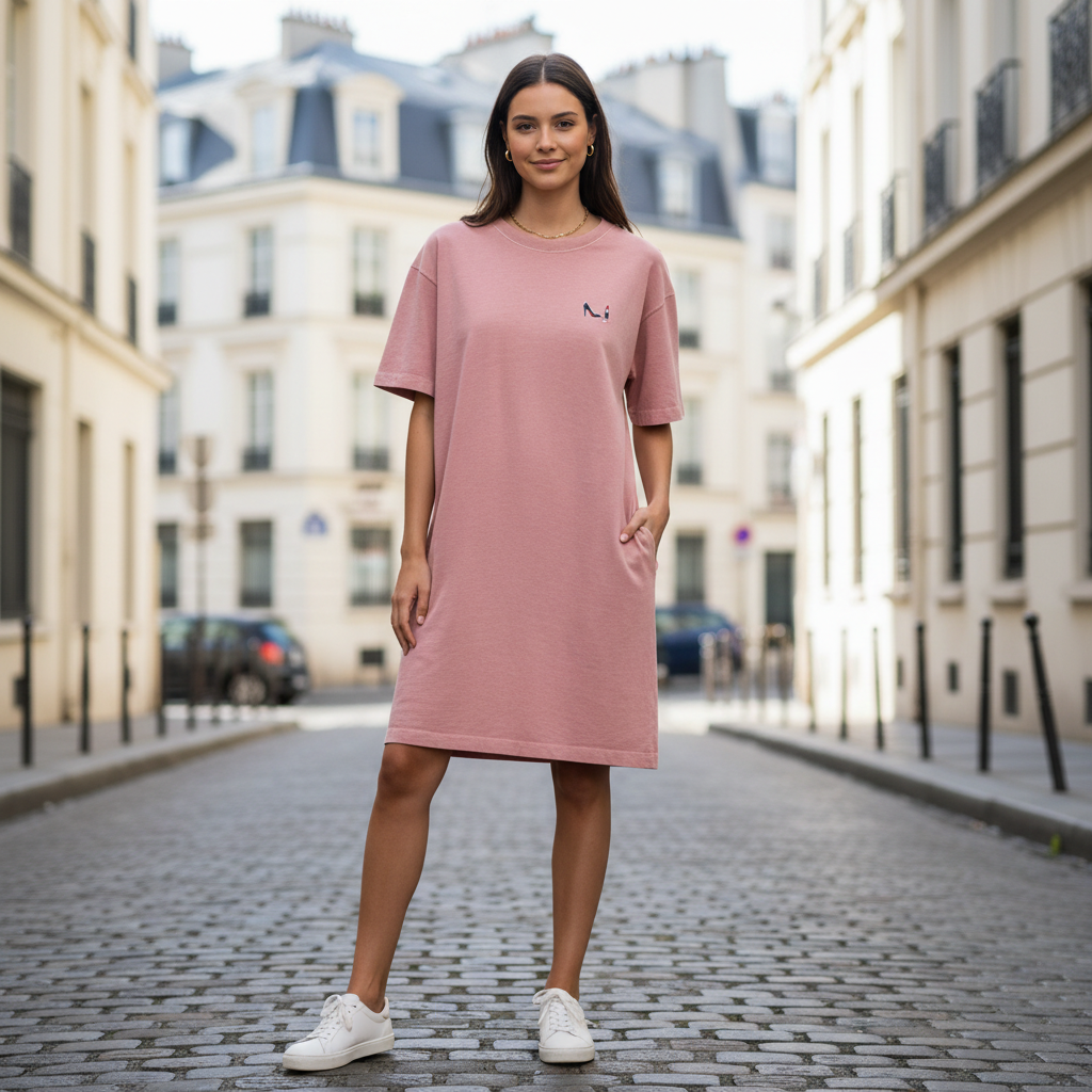 Lifestyle Robe T-shirt Petal Rose - Collection Rouge