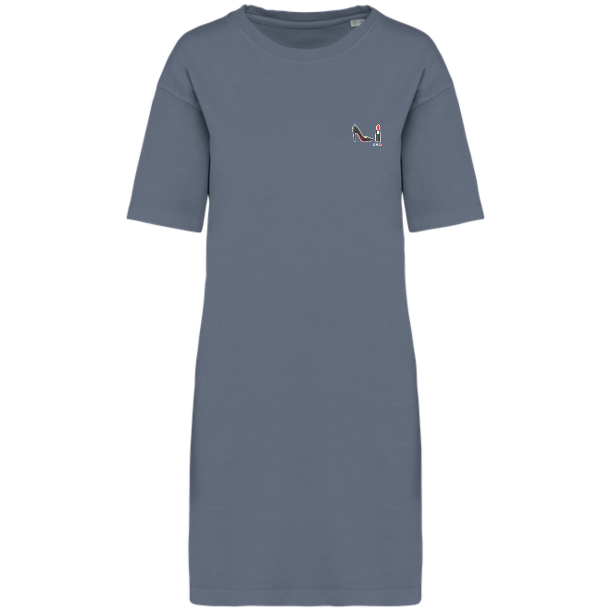 Robe T-shirt Bio Délavée Femme - Collection Rouge