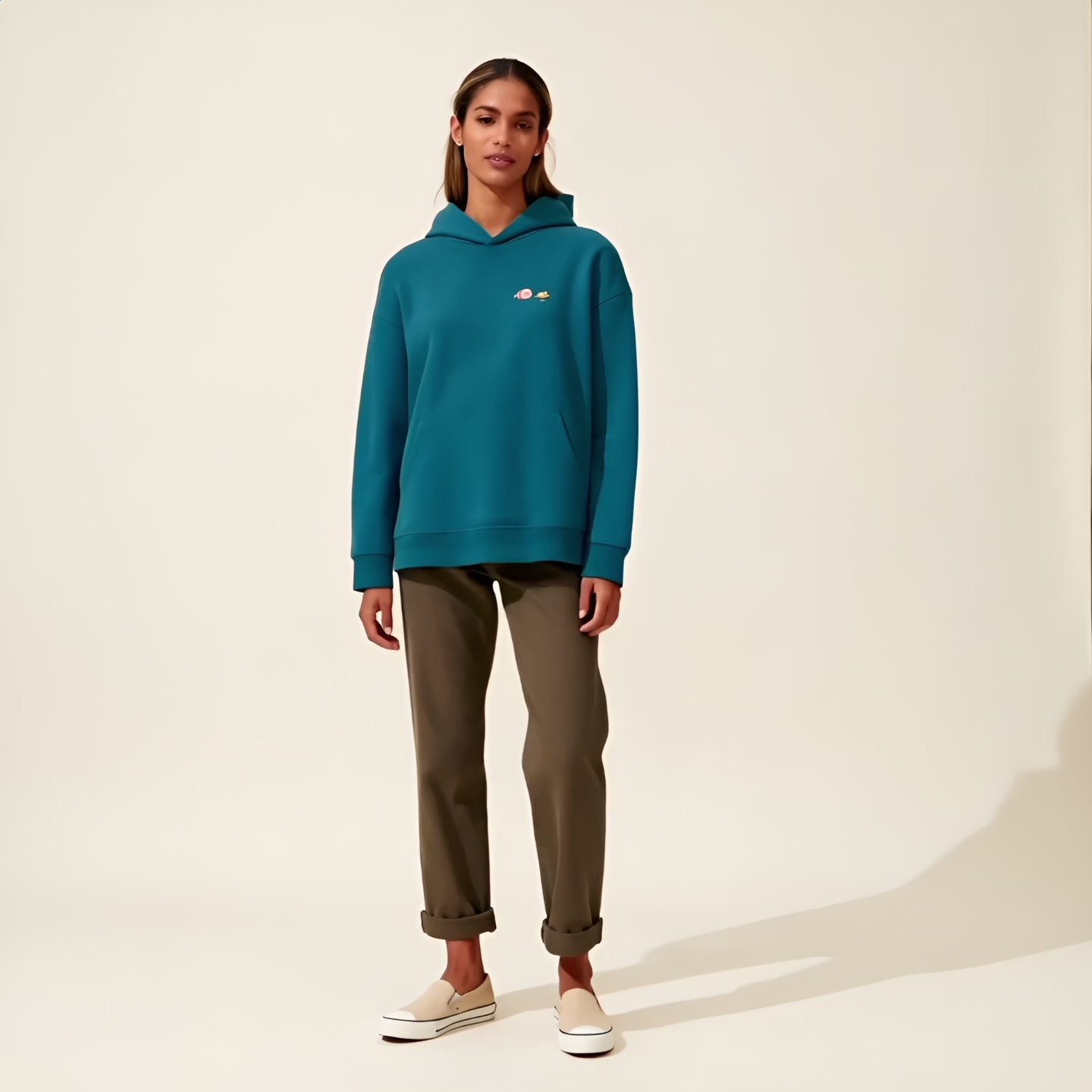 Sweat à capuche oversize unisexe - Collection Jambon Beurre