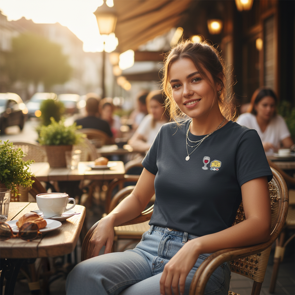T-shirt femme terrasse