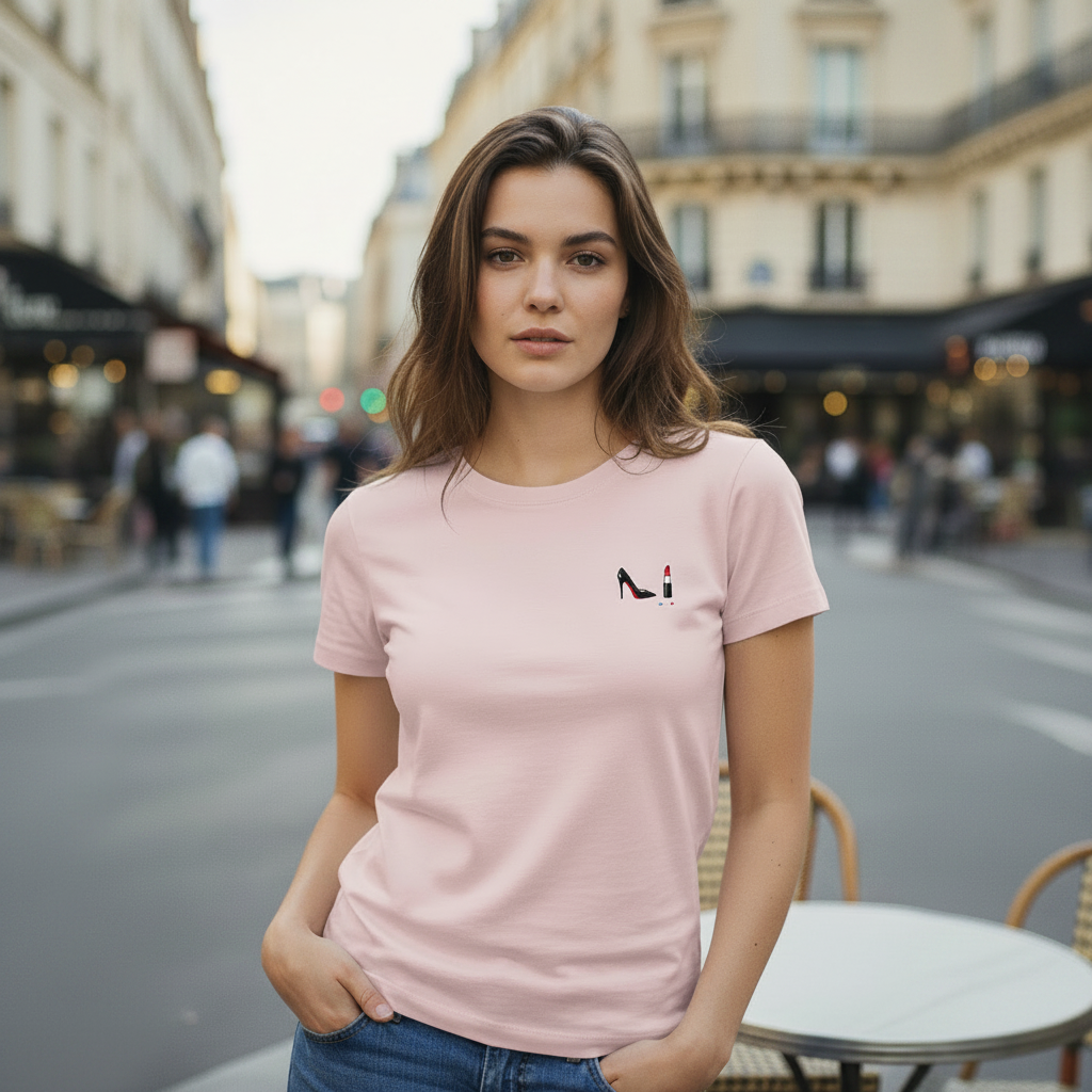 T-shirt Rose - Collection Rouge 1:1